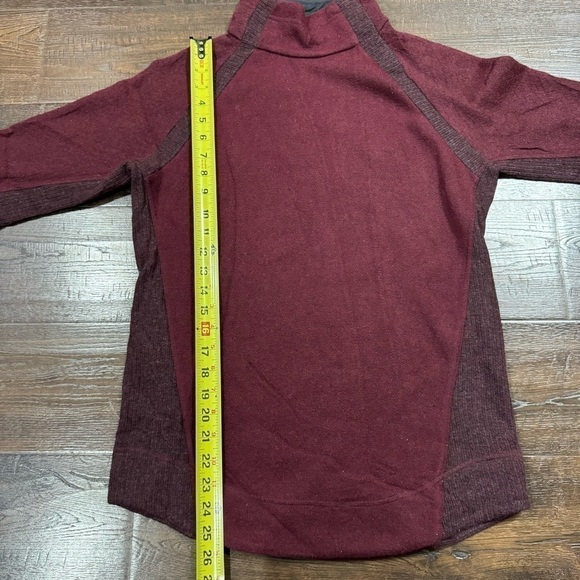 Prana Brandie Wool Blend Snap Mock Neck Pullover Sweater Size Medium Women - Picture 9 of 10